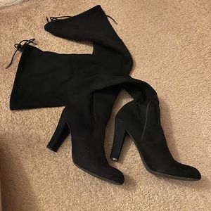 Thigh-high Black Boots